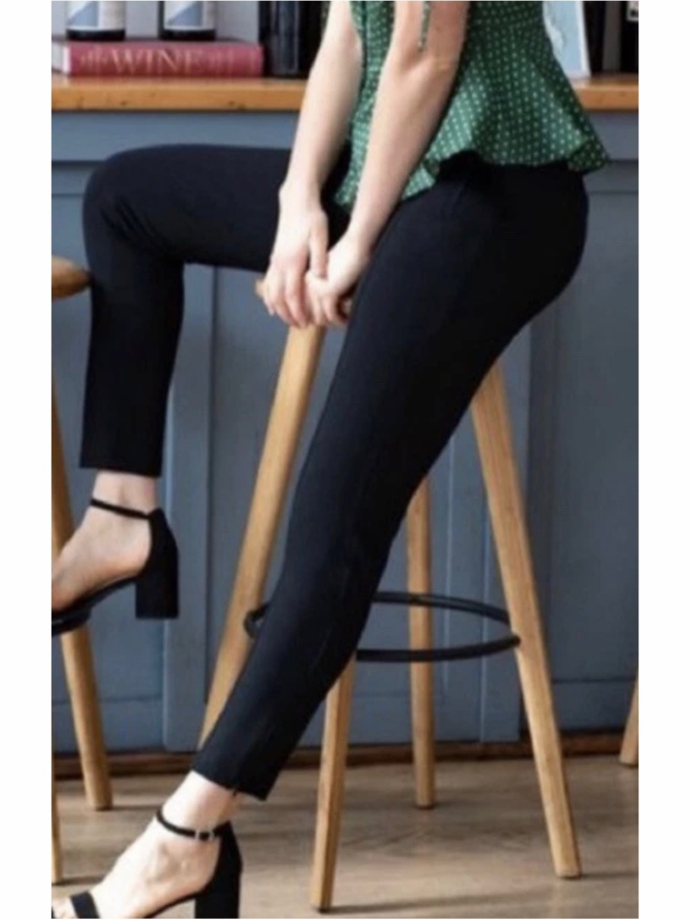 Betabrand Cigarette Ankle Zip Dress Pant Yoga Pants